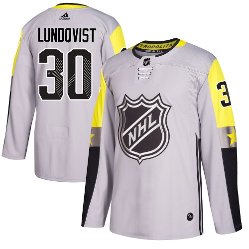 Adidas Rangers #30 Henrik Lundqvist Gray 2018 All-Star Metro Division Authentic Stitched NHL Jersey
